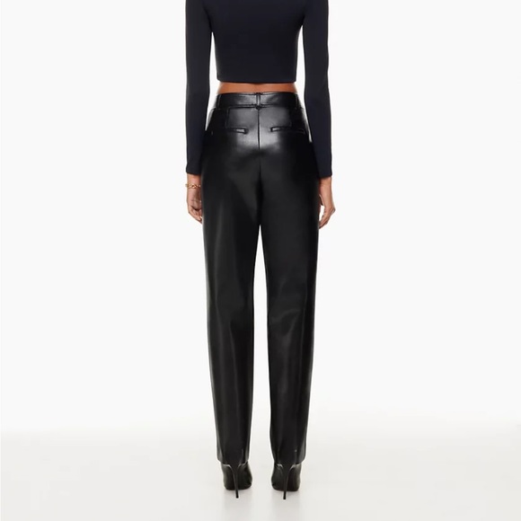 Aritzia Babaton Command Pant Black Vegan Leather (Size 6) - Picture 2 of 4